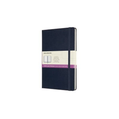 预订【德语】 Moleskine Notizbuch - Doppelte Lineatur, Large/A5, Liniert-Blanko, Sap[8056420852967]