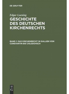 按需印刷DEG Das Kirchenrecht in Gallien von Constantin bis Chlodovech[9783111246307]