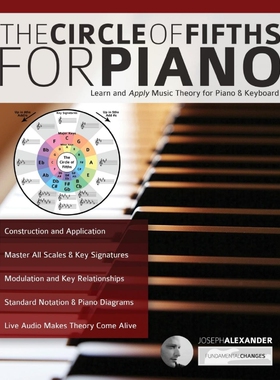 按需印刷不退不换The Circle of Fifths for Piano[9781789330199]