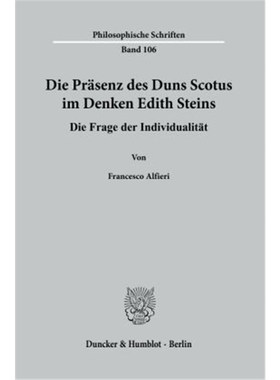 预订【德语】Die Präsenz des Duns Scotus im Denken Edith Steins.:Die Frage der Individualitä