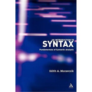 Syntax Fundamentals 9780826489463 Introduction Analysis Syntactic 按需印刷An