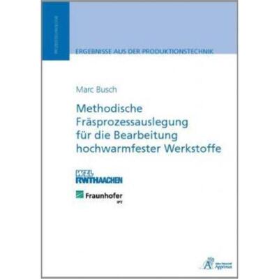 预订不退不换德语 Methodische Fräsprozessauslegung für die Bearbeitung hochwarmfester Werkstoffe:Diss