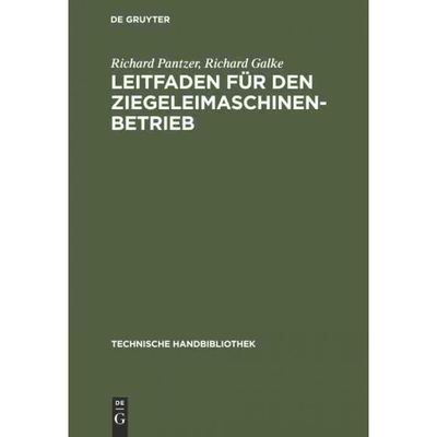 按需印刷DEG Leitfaden für den Ziegeleimaschinen Betrieb[9783486739381]