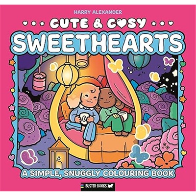 现货 Cute & Cosy: Sweethearts 可爱温馨：甜心 涂色书系列 [9781837251230] 上海外文