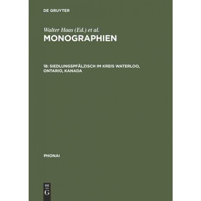 按需印刷不退不换DEG Monographien, 18, Siedlungspf?lzisch im Kreis Waterloo, Ontario, Kanada[9783484230187]