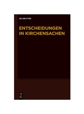 预订【德语】Entscheidungen in Kirchensachen seit 1946 / 1.7.-31.12.2010: