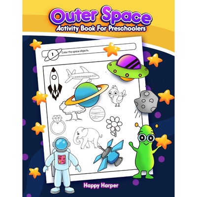 按需印刷Outer Space Activity Book For Preschoolers[9781989968222]