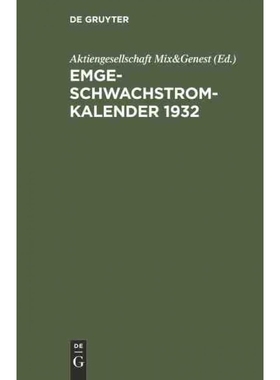 按需印刷DEG Emge Schwachstrom Kalender 1932[9783486753189]