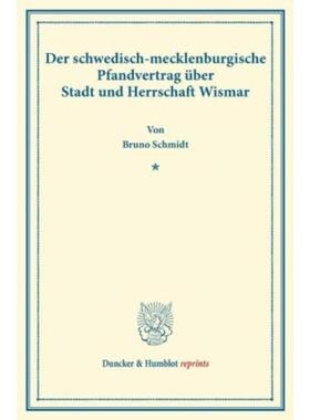 预订【德语】 Der schwedisch-mecklenburgische Pfandvert