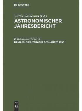 按需印刷不退不换DEG Die Literatur des Jahres 1958[9783112303597]