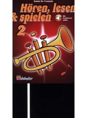预订【德语】 H?ren, lesen & spielen 2 Trompete:Mit Audio-Online