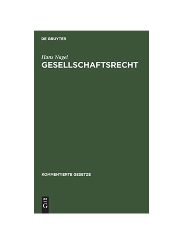 预订【德语】Gesellschaftsrecht: