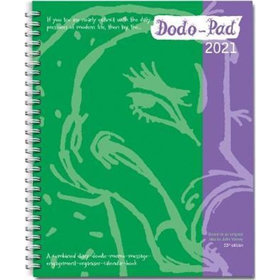 预订不退不换Dodo Pad Original Desk Diary 2021 - Week to View Calendar Year Diary:A Family Diary-Doodle-Memo-Message-Enga