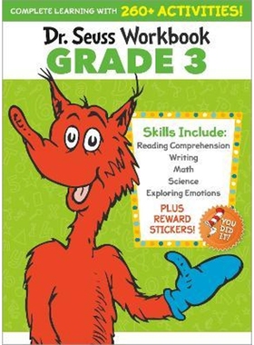 预订Dr. Seuss Workbook: Grade 3:260+ Fun Activities with Stickers and More! (Language Arts, Vocabulary, Spelling, Readin