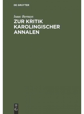 按需印刷DEG Zur Kritik Karolingischer Annalen[9783111107417]