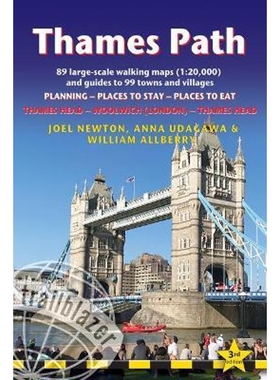 预订Thames Path,  Trailblazer British Walking Guide:Thames Head to Woolwich (London) & London to Thames Head: 89 Large-S
