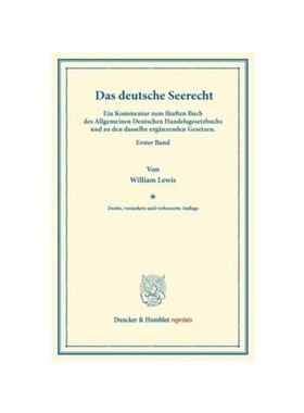 预订【德语】Das deutsche Seerecht.:Ein Kommentar zum fünften Buch des Allgemeinen Deutschen Handelsgesetzbuchs und zu d