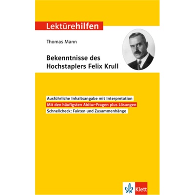 预订不退不换德语 Klett Lektürehilfen Thomas Mann, Bekenntnisse des Hochstaplers Felix K[9783129231722]