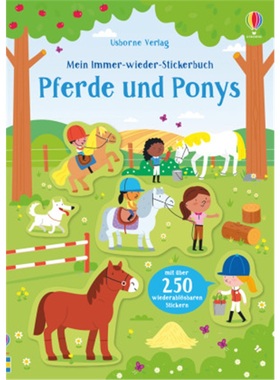预订【德语】 Mein Immer-wieder-Stickerbuch: Pferde und Ponys[9781789412765]