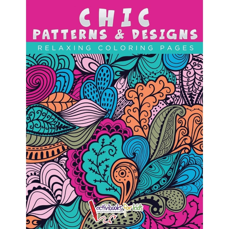 预订Chic Patterns & Designs - Relaxing Coloring Pages