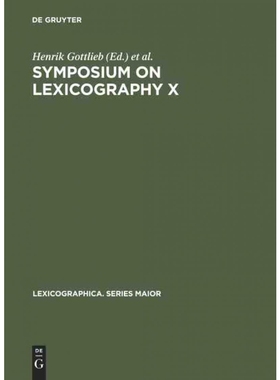 预订DEG Symposium on Lexicography X: Proceedings of the Tenth International Symposium on Lexicography Ma