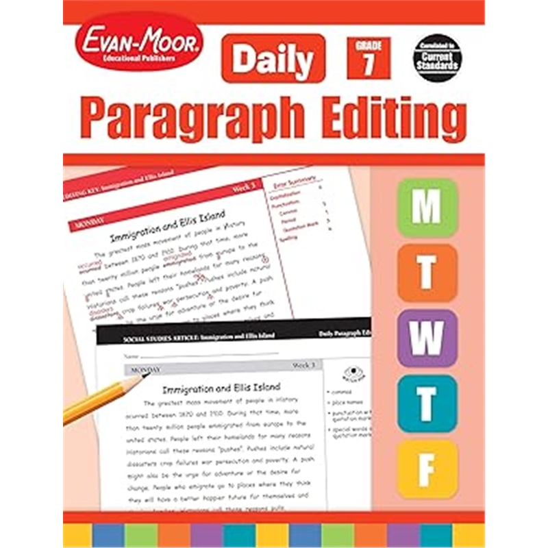 现货Daily Paragraph Editing, Grade 7[9781609638320]