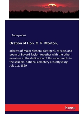 按需印刷Oration of Hon. O. P. Morton,[9783337308049]