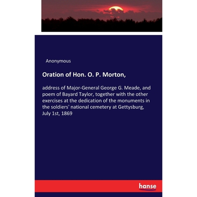 按需印刷Oration of Hon. O. P. Morton,[9783337308049]