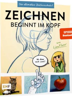 预订【德语】 Zeichnen beginnt im Kopf - Die ultimative Zeichenschule von YouTube-Zeichnerin Lina