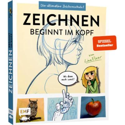 预订【德语】 Zeichnen beginnt im Kopf - Die ultimative Zeichenschule von YouTube-Zeichnerin Lina