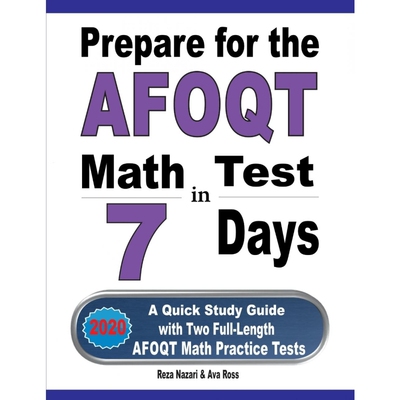 按需印刷不退不换Prepare for the AFOQT Math Test in 7 Days[9781646121342]