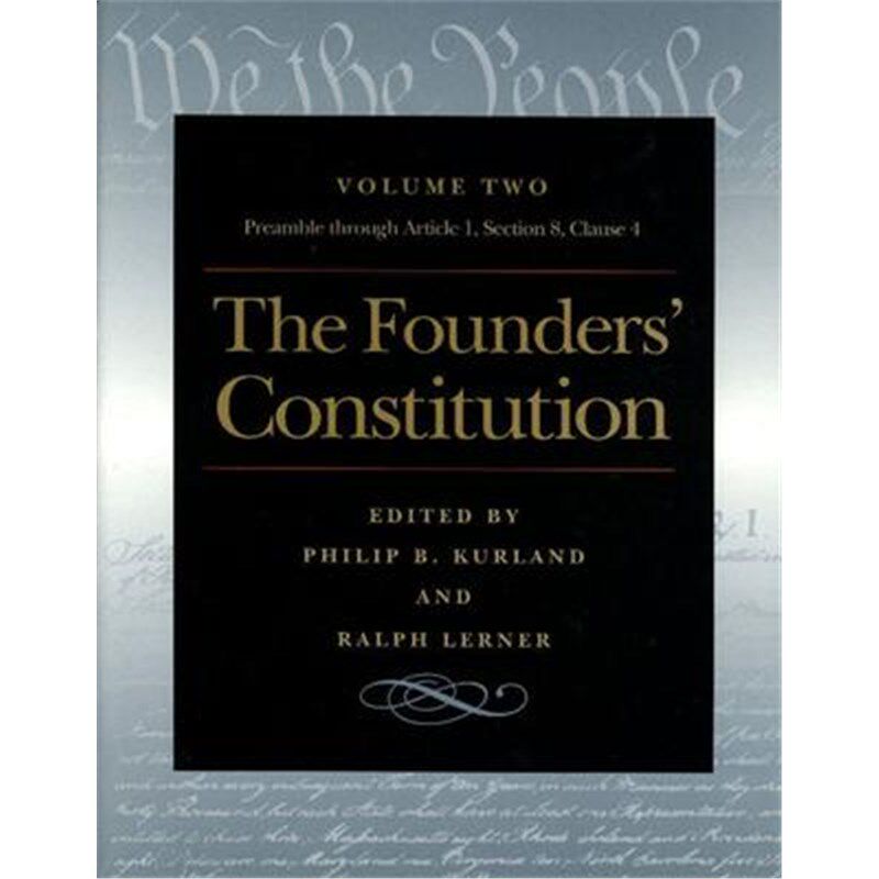 预订founders constitution, volume 2:preamble through article 1