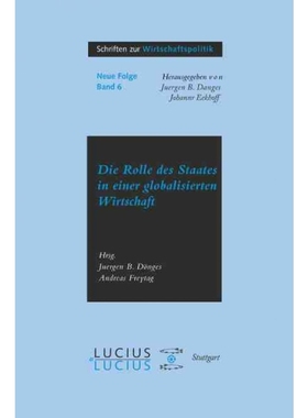 按需印刷DEG Die Rolle des Staates in der globalisierten Wirtschaft[9783828200586]