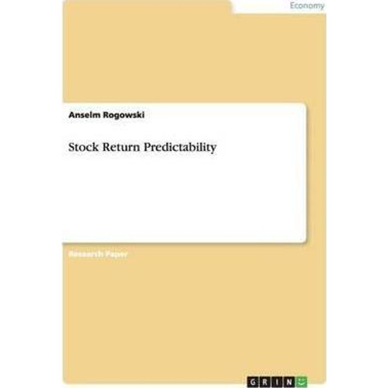 按需印刷不退不换Stock Return Predictability[9783656968931]