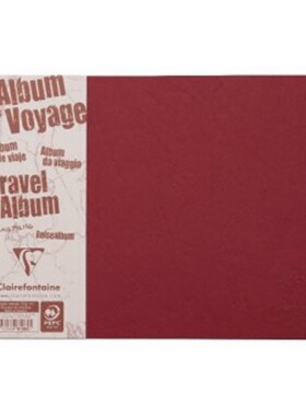 预订不退不换德语 Reisealbum Age Bag A4 quer liniert und blanko 40 Blatt, Rot[3329687810625]