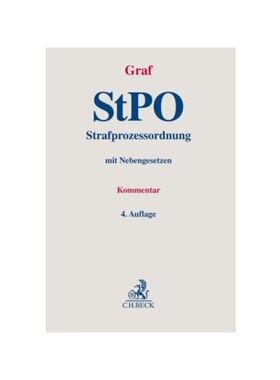 预订不退不换德语Strafprozessordnung (StPO), Kommentar:mit Nebengesetzen