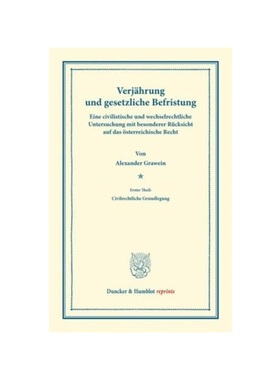 预订【德语】Verj?hrung und gesetzliche Befristung.:Eine civilistische und wechselrechtliche Untersuchung mit besonderer
