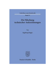 预订【德语】Die F?lschung technischer Aufzeichnungen.: