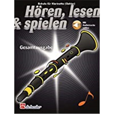 预订不退不换德语 H?ren, lesen & spielen Gesamtausgabe Klarinette:Mit Audio-Online