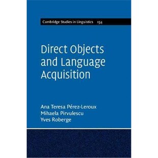 Objects 9781107018006 and Acquisition Language 按需印刷不退不换Direct