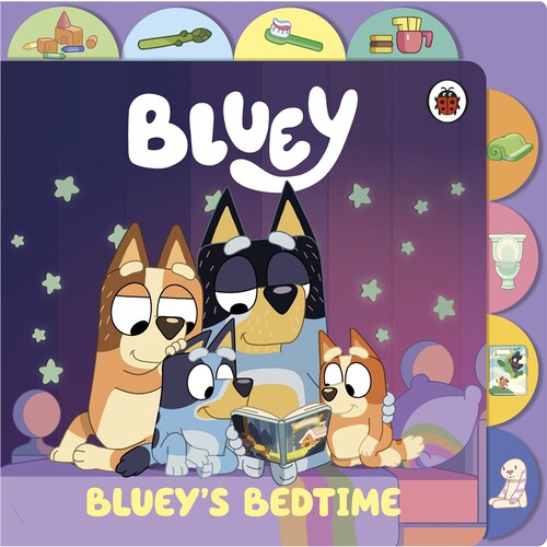 现货 布鲁伊的睡前时光 布鲁伊系列 Bluey: Bluey’s Bedtime : Tabbed Board Book 英文原版 上海外文 9780241780190