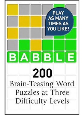 预订Babble:200 Puzzles Inspired by Wordle
