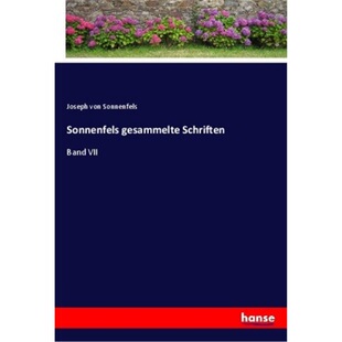 预订【德语】Sonnenfels gesammelte Schriften[9783337526429]