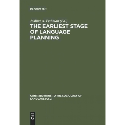 按需印刷DEG The Earliest Stage of Language Planning[9783110135305]