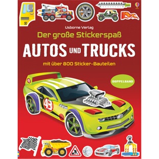 预订【德语】 Der große Stickerspaß: Autos und Trucks[9781789411775]