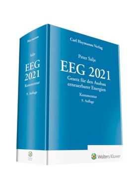 预订【德语】EEG 2021 - Kommentar:Gesetz für den Ausbau erneuerbarer Energien