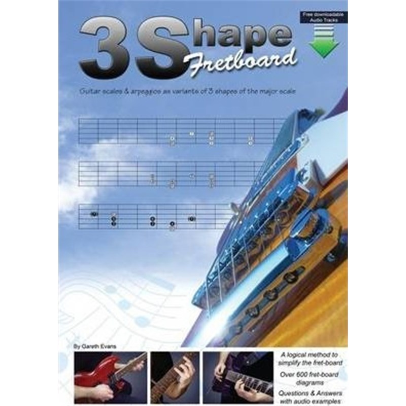 按需印刷3 Shape Fretboard:Guitar Scales and Arpeggios as Variants of 3 Shapes of the Major Scale[9780957650633]