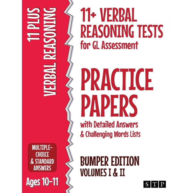 预订不退不换11+ Verbal Reasoning Tests for GL Assessment Practice Papers with Detailed Answers & Challenging Wor