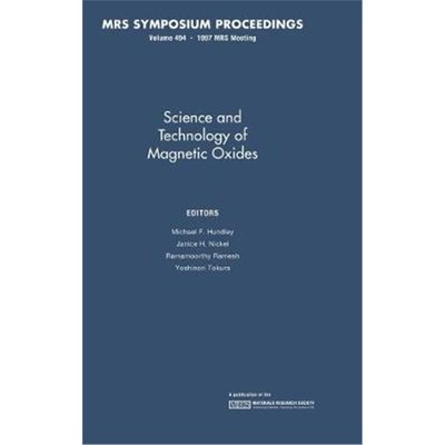 按需印刷Science and Technology of Magnetic Oxides: Volume 494[9781558993990]
