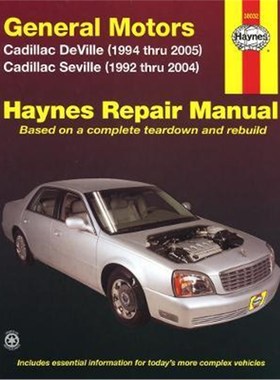预订Cadillac DeVille (94-05), Seville (92-04), & DTS (06-10) Haynes Repair Manual (USA):2010